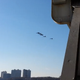 Illustration for article titled Construction Workers Watching Blue Angels Do A Flyby Over NYC: Lookit That Shit, Huh?